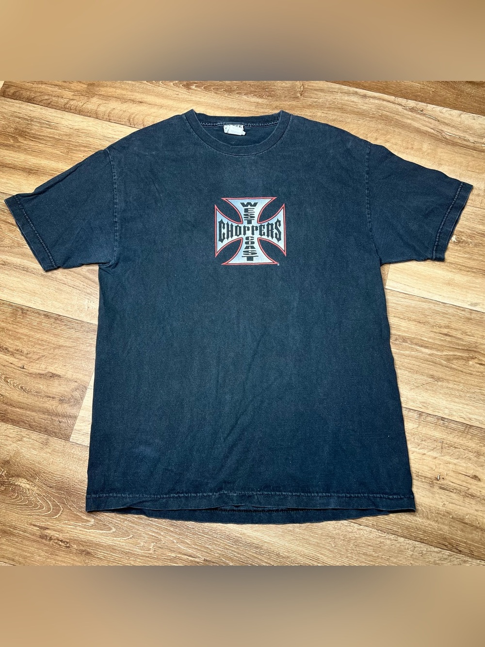 Vintage Style Washed West Coast Choppers T-Shirt  L